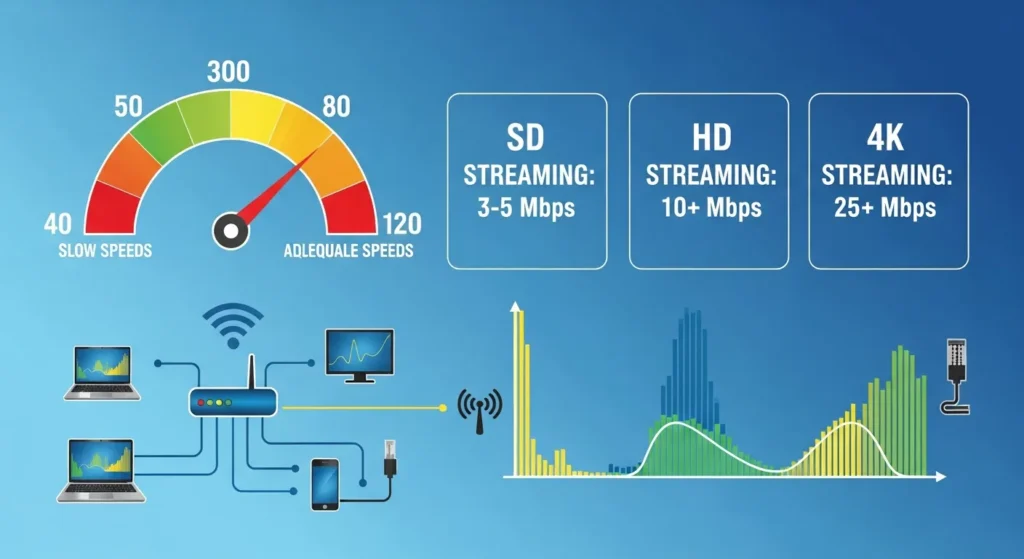 IPTV Streaming Use High-Speed Internet with Adequate Bandwidth