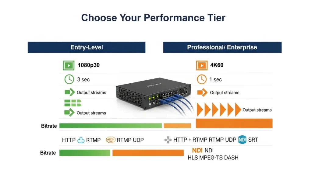 Performance & Streaming Quality Benchmarks IPTV encoders