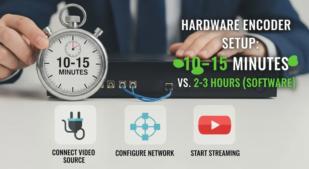 Setup Time & Efficiency of Encoder IPTV