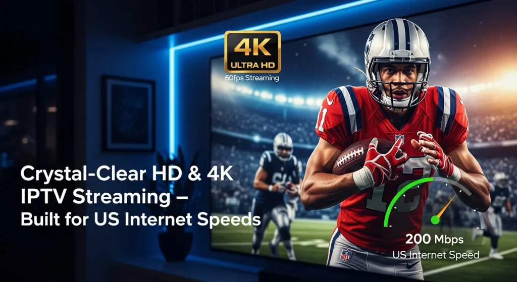Abonnement IPTV HD and 4K Streaming on US Internet Speeds