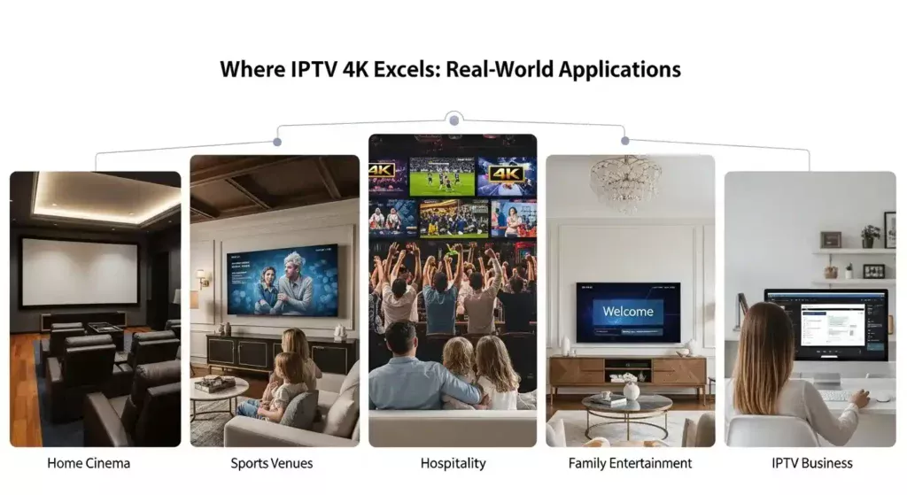 Best Use Cases for IPTV 4K