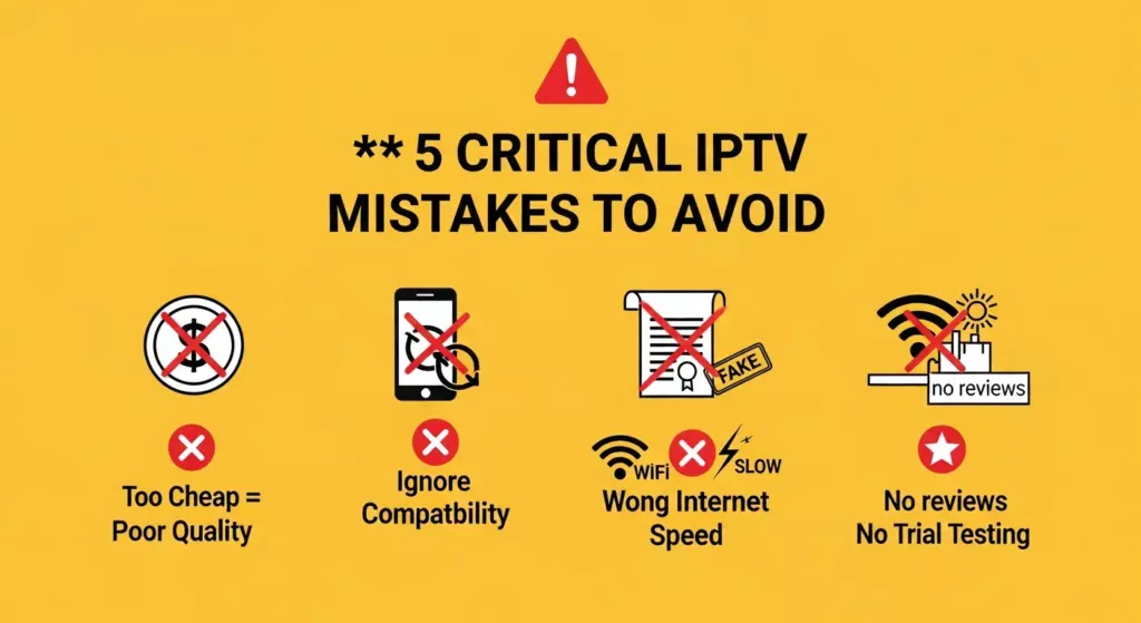 Common Mistakes to Avoid When Choosing the Best for IPTV