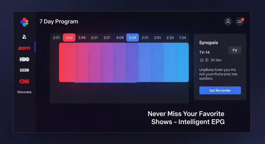 EPG Accuracy and Functionality Top Rated IPTV