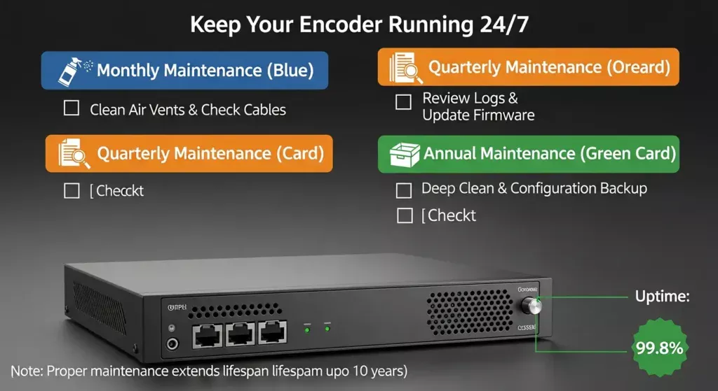 IPTV Encoder Box Maintenance & Long-Term Care Tips