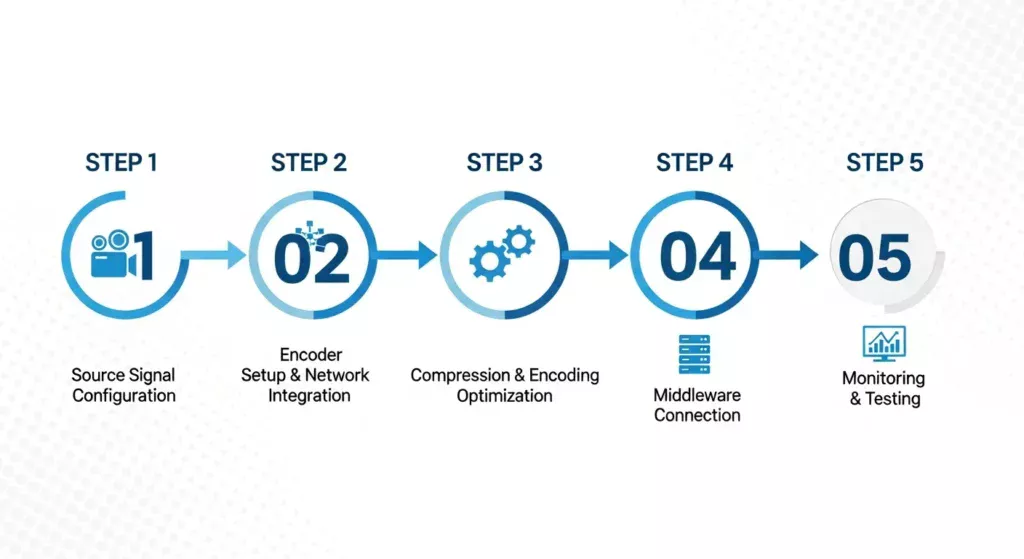 Step-by-Step IPTV Encoding & Deployment Process PVI IPTV Encoder Box