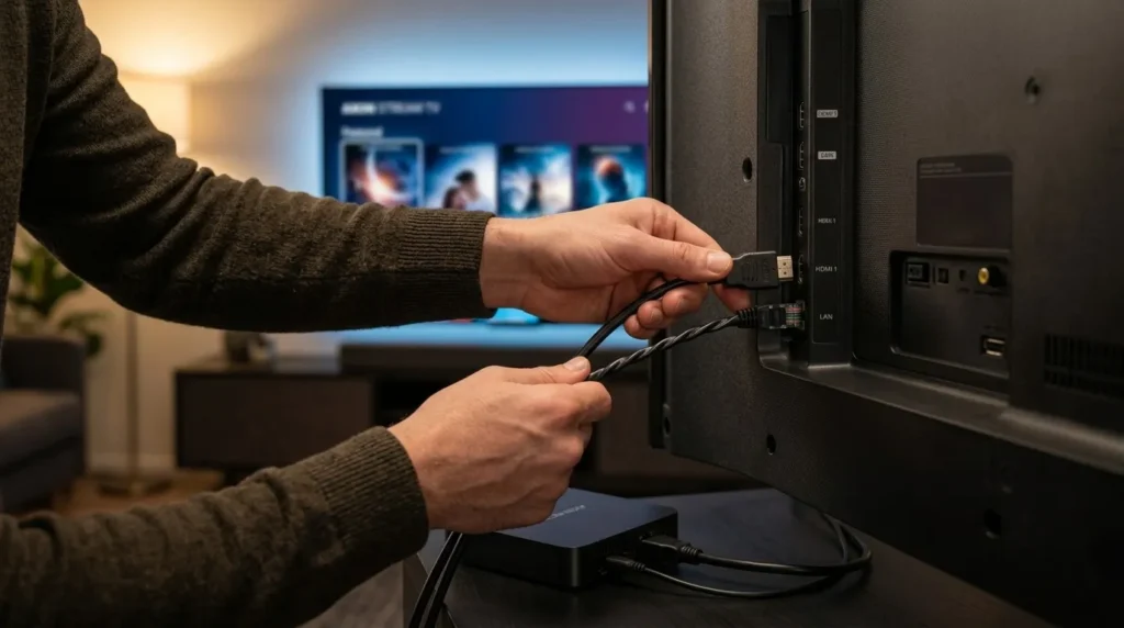 Connect to the Internet IPTV Box