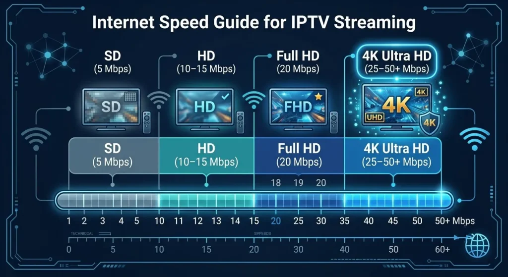 Recommended Internet Speed for IPTV USA